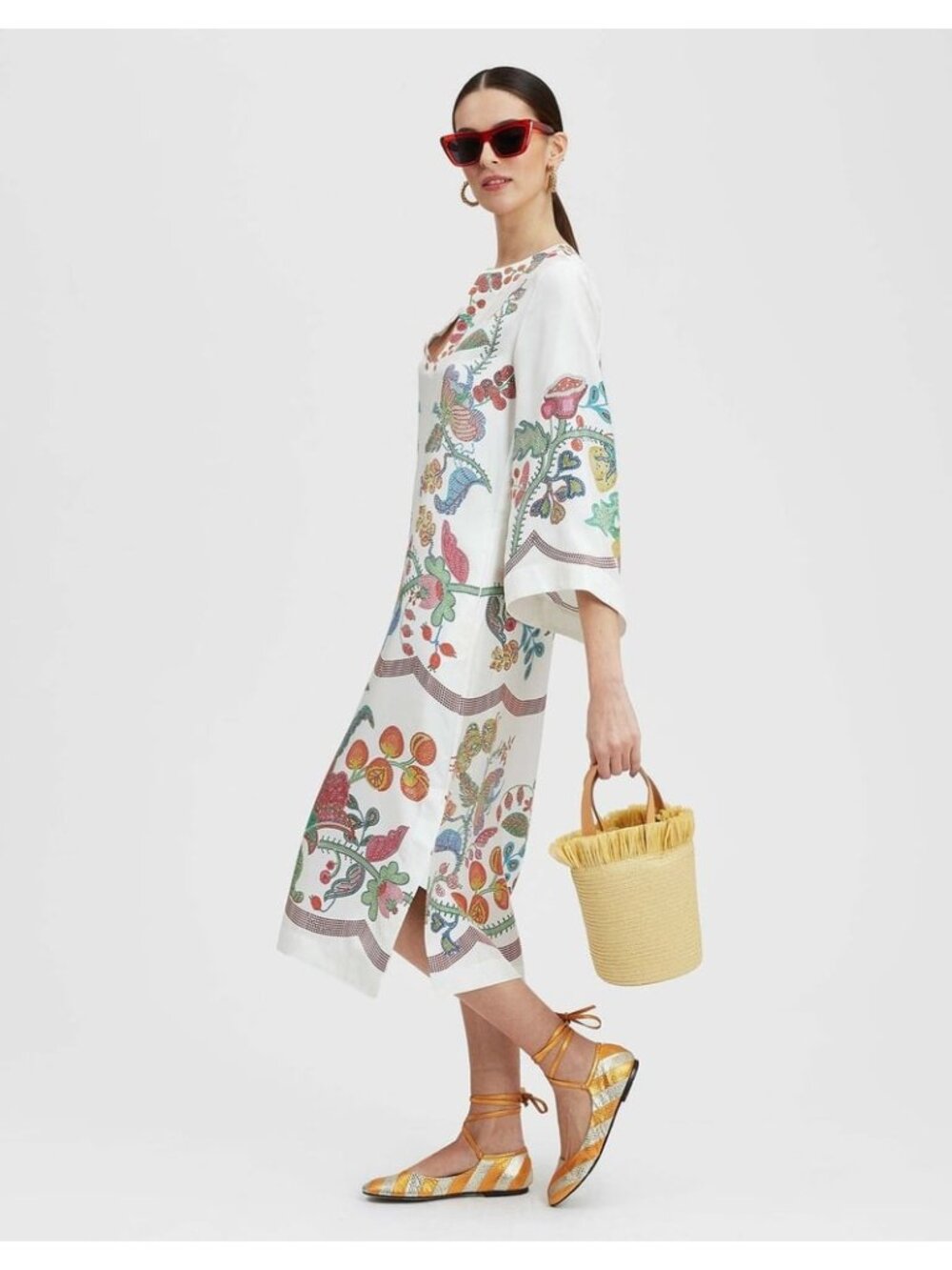 R-75. La DoubleJ Grenadila Place Silk Twill Dress Small